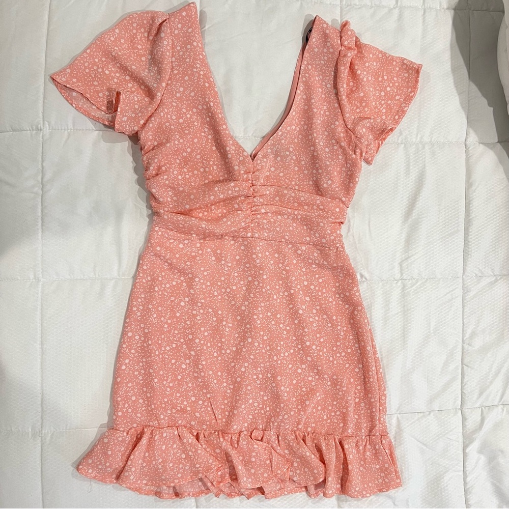 FOREVER 21 ROSE CREAM SUMMER DRESS